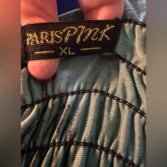 Green Peacock Print Tank Dress Beach Coverup - Picture 4 of 5